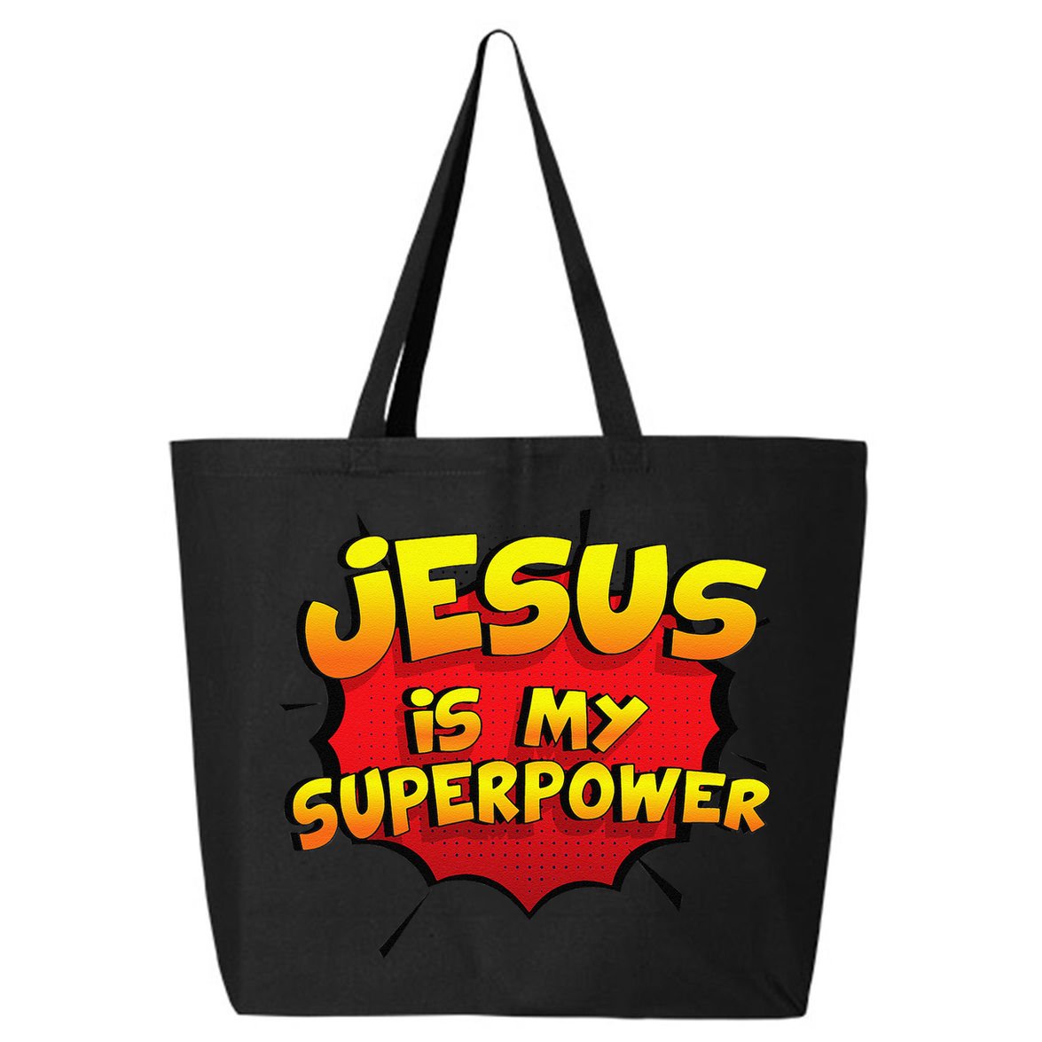 Jesus Is My Superpower Christian Gift 25L Jumbo Tote