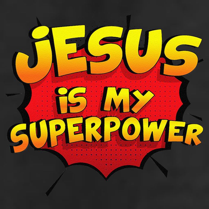 Jesus Is My Superpower Christian Gift 25L Jumbo Tote