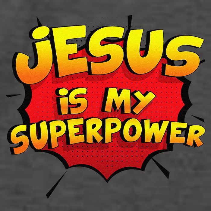 Jesus Is My Superpower Christian Gift Vector Backpack