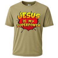Jesus Is My Superpower Christian Gift Cooling Performance Crew T-Shirt
