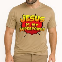 Jesus Is My Superpower Christian Gift Cooling Performance Crew T-Shirt