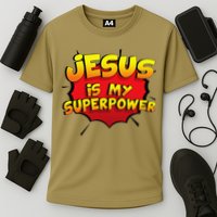 Jesus Is My Superpower Christian Gift Cooling Performance Crew T-Shirt