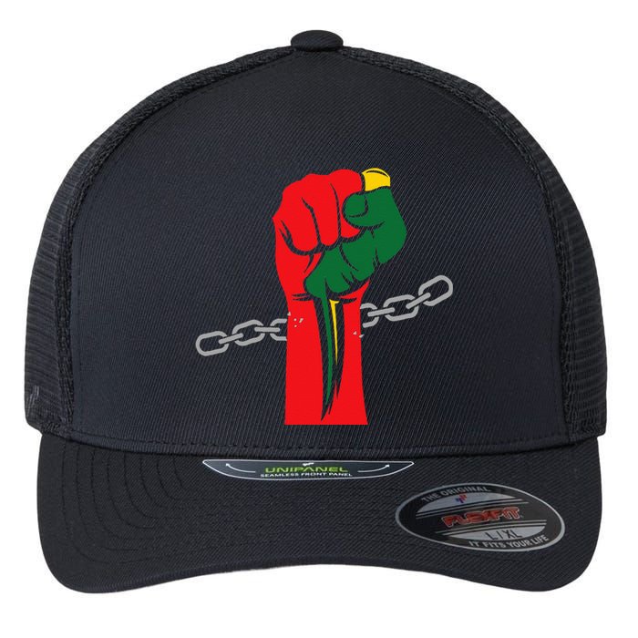 Juneteenth Is My Independence Day Free Black Pride Flexfit Unipanel Trucker Cap