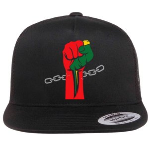 Juneteenth Is My Independence Day Free Black Pride Flat Bill Trucker Hat