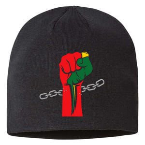 Juneteenth Is My Independence Day Free Black Pride Sustainable Beanie