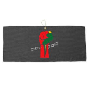 Juneteenth Is My Independence Day Free Black Pride Large Microfiber Waffle Golf Towel