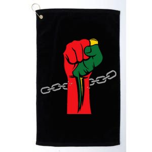 Juneteenth Is My Independence Day Free Black Pride Platinum Collection Golf Towel