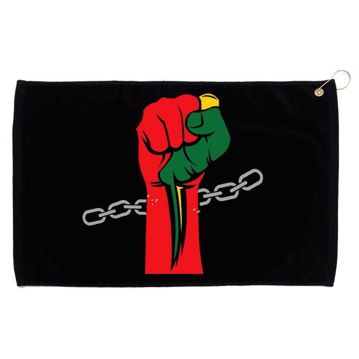 Juneteenth Is My Independence Day Free Black Pride Grommeted Golf Towel