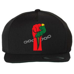 Juneteenth Is My Independence Day Free Black Pride Wool Snapback Cap