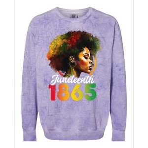 Juneteenth Is My Independence Day Wo Black Pride Colorblast Crewneck Sweatshirt