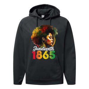 Juneteenth Is My Independence Day Wo Black Pride Performance Fleece Hoodie