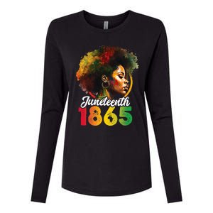 Juneteenth Is My Independence Day Wo Black Pride Womens Cotton Relaxed Long Sleeve T-Shirt