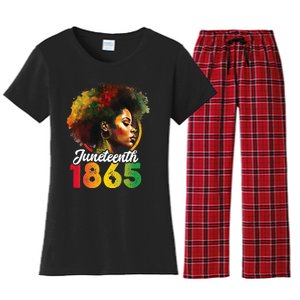 Juneteenth Is My Independence Day Wo Black Pride Women's Flannel Pajama Set