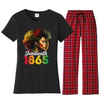 Juneteenth Is My Independence Day Wo Black Pride Women's Flannel Pajama Set