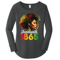 Juneteenth Is My Independence Day Wo Black Pride Women's Perfect Tri Tunic Long Sleeve Shirt