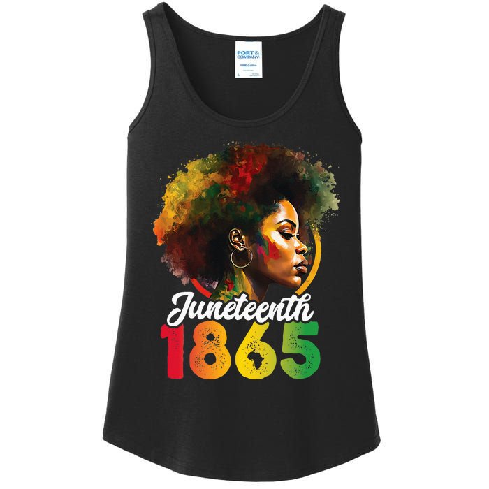 Juneteenth Is My Independence Day Wo Black Pride Ladies Essential Tank