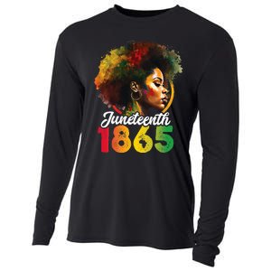 Juneteenth Is My Independence Day Wo Black Pride Cooling Performance Long Sleeve Crew