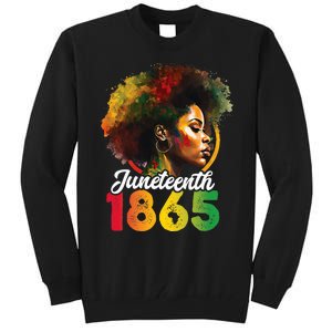 Juneteenth Is My Independence Day Wo Black Pride Tall Sweatshirt