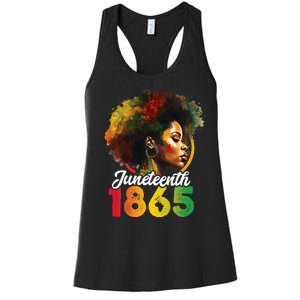 Juneteenth Is My Independence Day Wo Black Pride Women's Racerback Tank