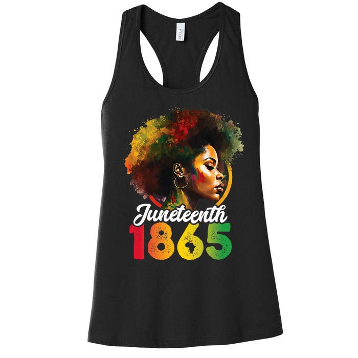 Juneteenth Is My Independence Day Wo Black Pride Women's Racerback Tank