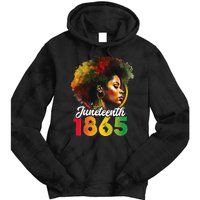 Juneteenth Is My Independence Day Wo Black Pride Tie Dye Hoodie