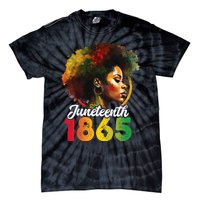 Juneteenth Is My Independence Day Wo Black Pride Tie-Dye T-Shirt