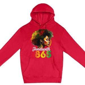 Juneteenth Is My Independence Day Wo Black Pride Premium Pullover Hoodie