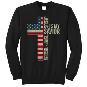 Jesus Is My Savior Trump Is My President Trump 2024 Maga Sweatshirt