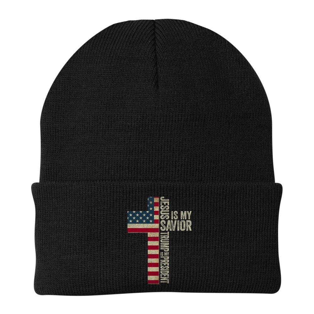 Jesus Is My Savior Trump Is My President Trump 2024 Maga Beanie