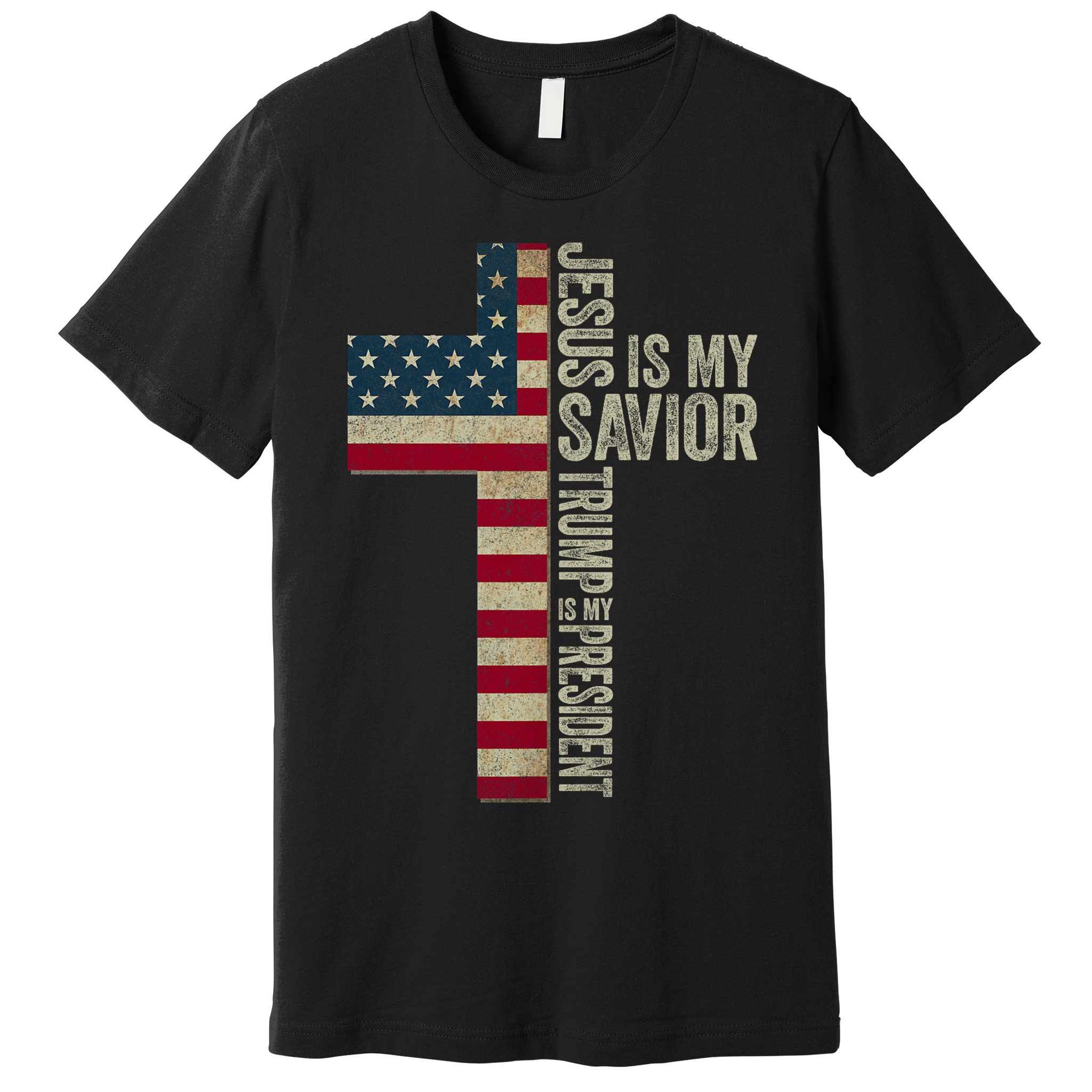 Jesus Is My Savior Trump Is My President Trump 2024 Maga Premium T-Shirt