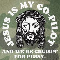 Jesus Is My Copilot And Were Cruising Funny Humor Joke Meme Legacy Tie Dye Trucker Hat