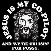 Jesus Is My Copilot And Were Cruising Funny Humor Joke Meme Flatbill Hat