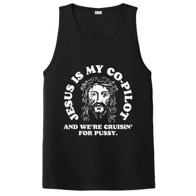 Jesus Is My Copilot And Were Cruising Funny Humor Joke Meme PosiCharge Competitor Tank