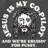 Jesus Is My Copilot And Were Cruising Funny Humor Joke Meme Vector Backpack