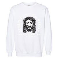 Jesus Is My Copilot And Were Cruising Funny Humor Joke Meme Garment-Dyed Sweatshirt