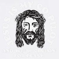 Jesus Is My Copilot And Were Cruising Funny Humor Joke Meme Garment-Dyed Sweatshirt