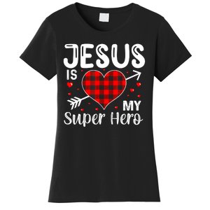 Jesus Is My Superhero Cute Powerful Christian Women's T-Shirt