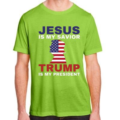 Jesus Is My Savior Trump Is My President Adult ChromaSoft Performance T-Shirt