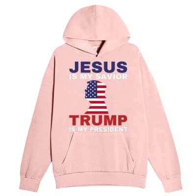 Jesus Is My Savior Trump Is My President Urban Pullover Hoodie