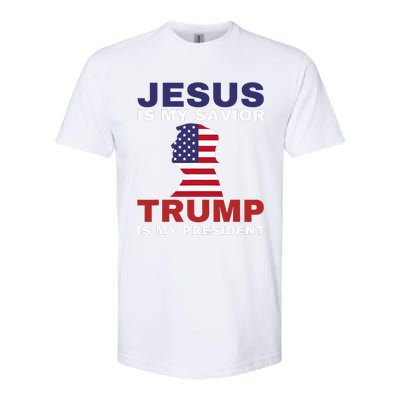 Jesus Is My Savior Trump Is My President Softstyle CVC T-Shirt