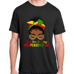 Juneteenth Is My Independence Day Black Black Queen Adult ChromaSoft Performance T-Shirt