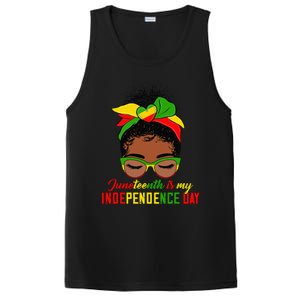 Juneteenth Is My Independence Day Black Black Queen PosiCharge Competitor Tank