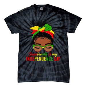 Juneteenth Is My Independence Day Black Black Queen Tie-Dye T-Shirt