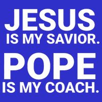 Jesus Is My Savior Pope Is My Coach Visor