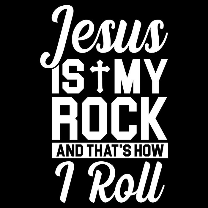 Jesus Is My Rock And That's How I Roll 16 in Basic Backpack