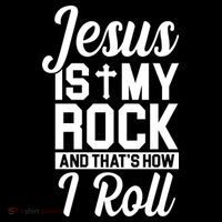 Jesus Is My Rock And That's How I Roll Youth Performance Sprint T-Shirt