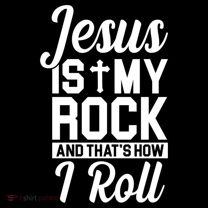 Jesus Is My Rock And That's How I Roll Pom Pom 12in Knit Beanie