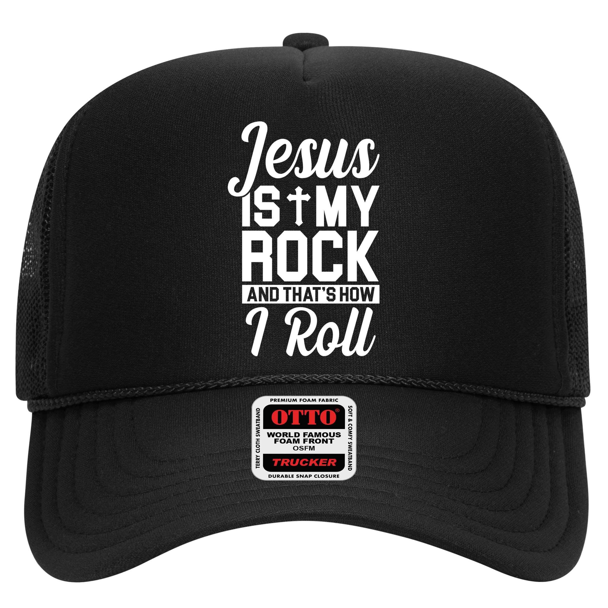 Jesus Is My Rock And That's How I Roll Hat