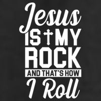 Jesus Is My Rock And That's How I Roll Golf Towel