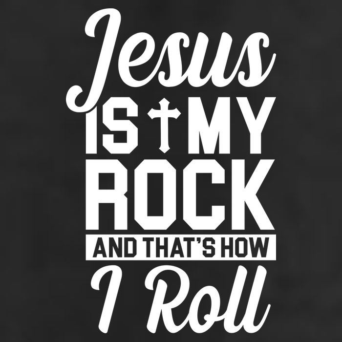 Jesus Is My Rock And That's How I Roll Golf Towel